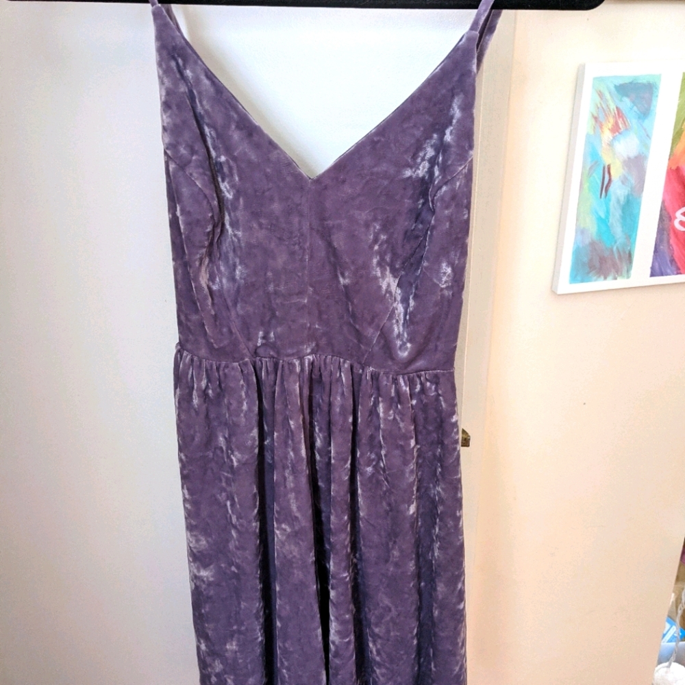 Purple Velvet Dress